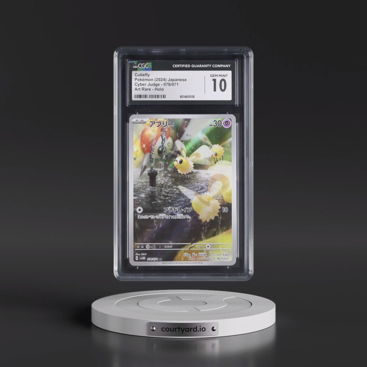 2024 Pokémon Sv5m-Cyber Judge #078 Cutiefly - Art Rare (CGC 10 GEM MINT)