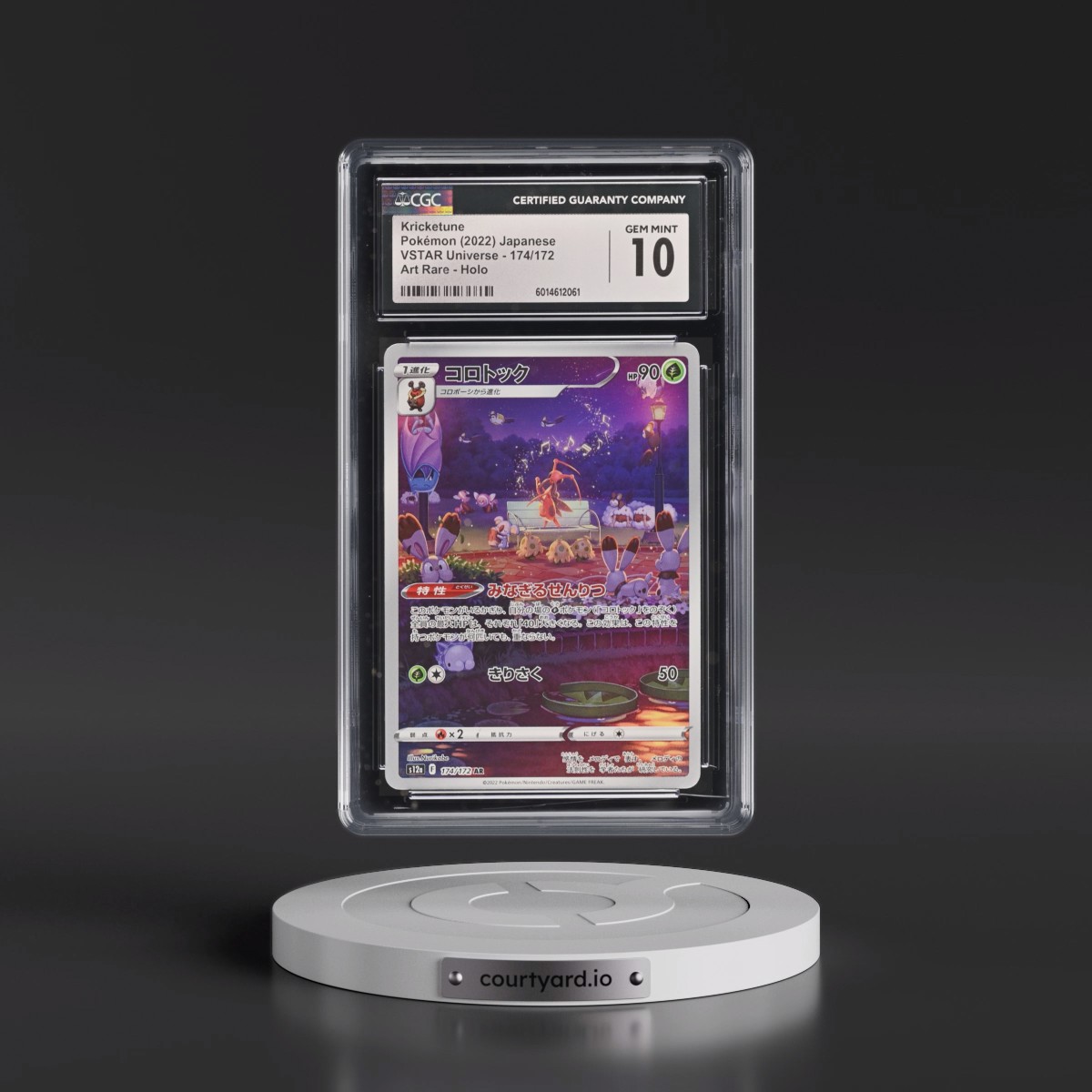 2022 VSTAR Universe #174/172 Kricketune - Art Rare Holo (CGC 10 GEM MINT)