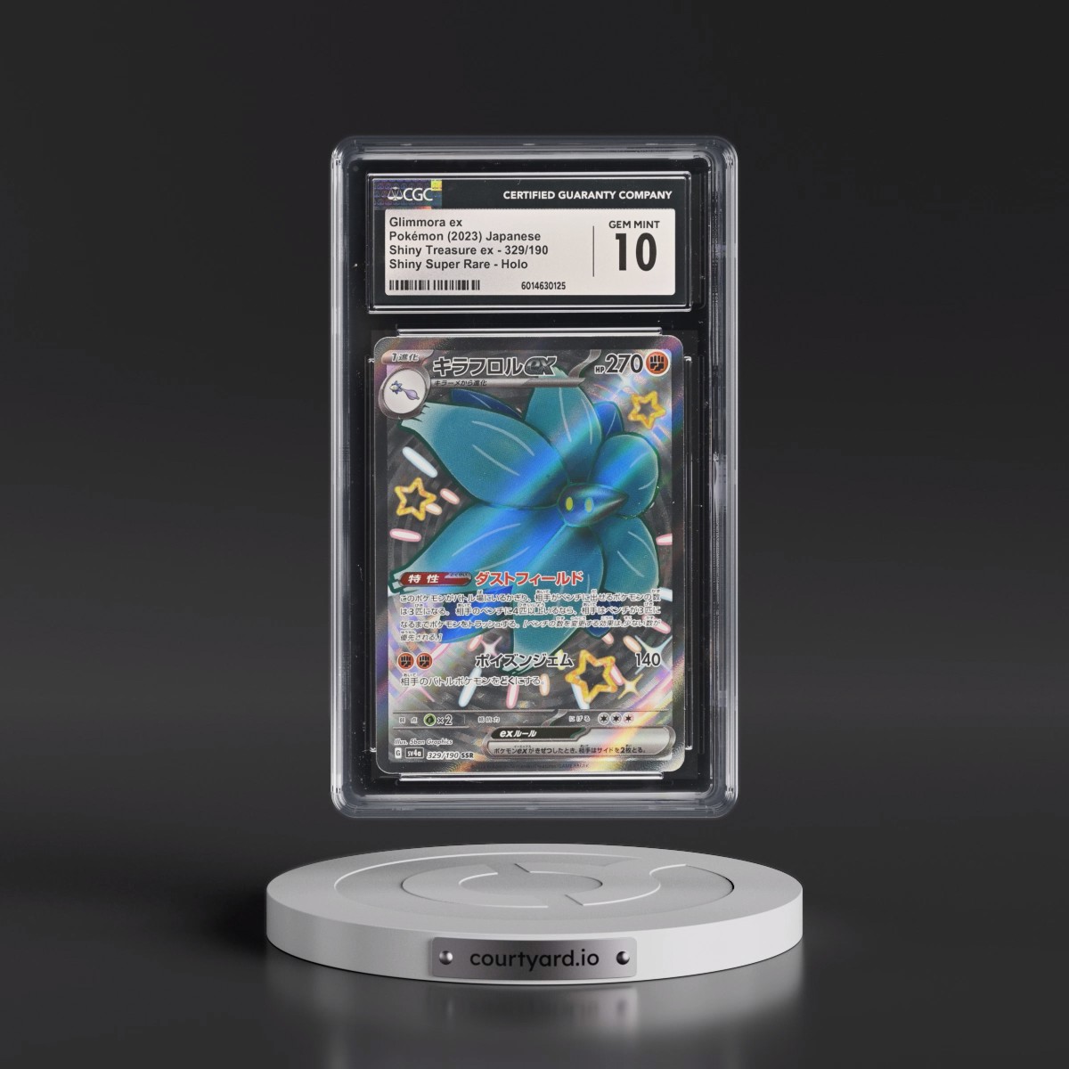2023 Shiny Treasure ex #329/190 Glimmora ex - Shiny Super Rare Holo (CGC 10 GEM MINT)