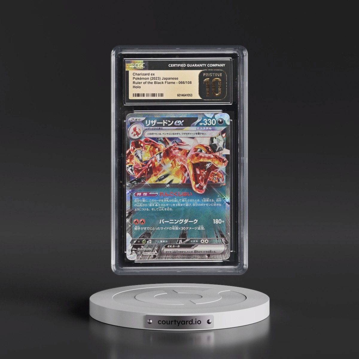 2023 Ruler of the Black Flame #066/108 Charizard ex - Holo (CGC 10 PRISTINE)