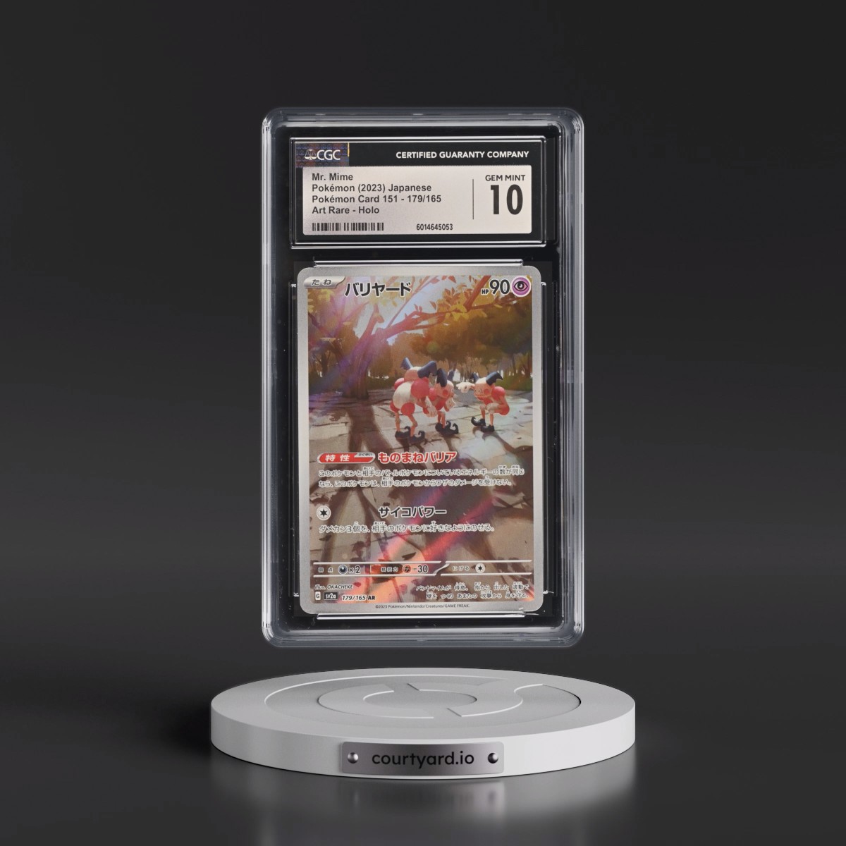 2023 Pokémon Card 151 #179/165 Mr. Mime - Art Rare Holo (CGC 10 GEM MINT)