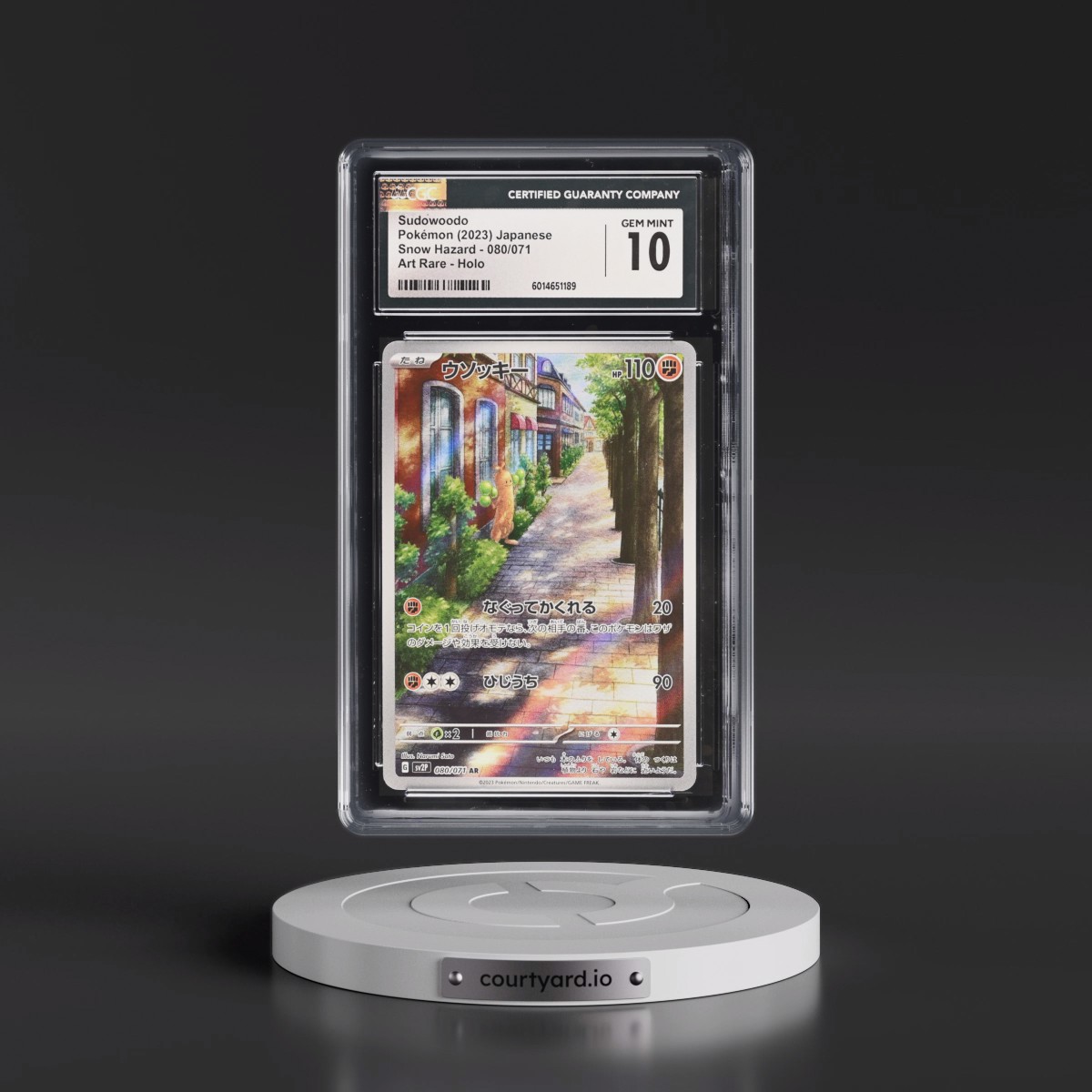 2023 Snow Hazard #080/071 Sudowoodo - Art Rare Holo (CGC 10 GEM MINT)