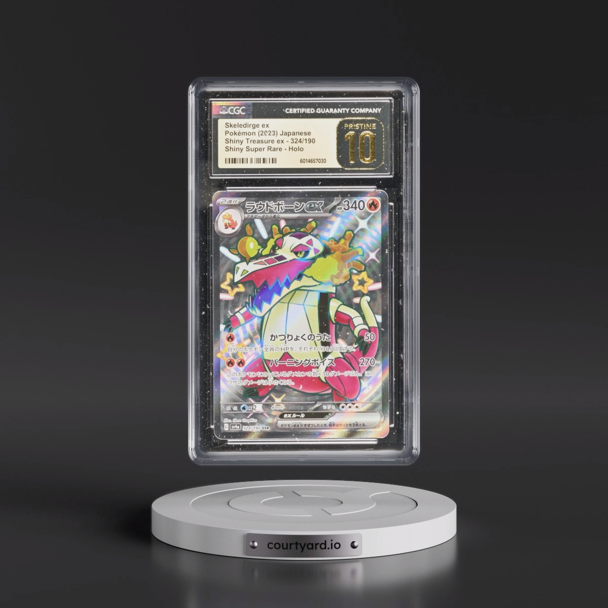 2023 Shiny Treasure ex #324/190 Skeledirge ex - Shiny Super Rare Holo (CGC 10 PRISTINE)