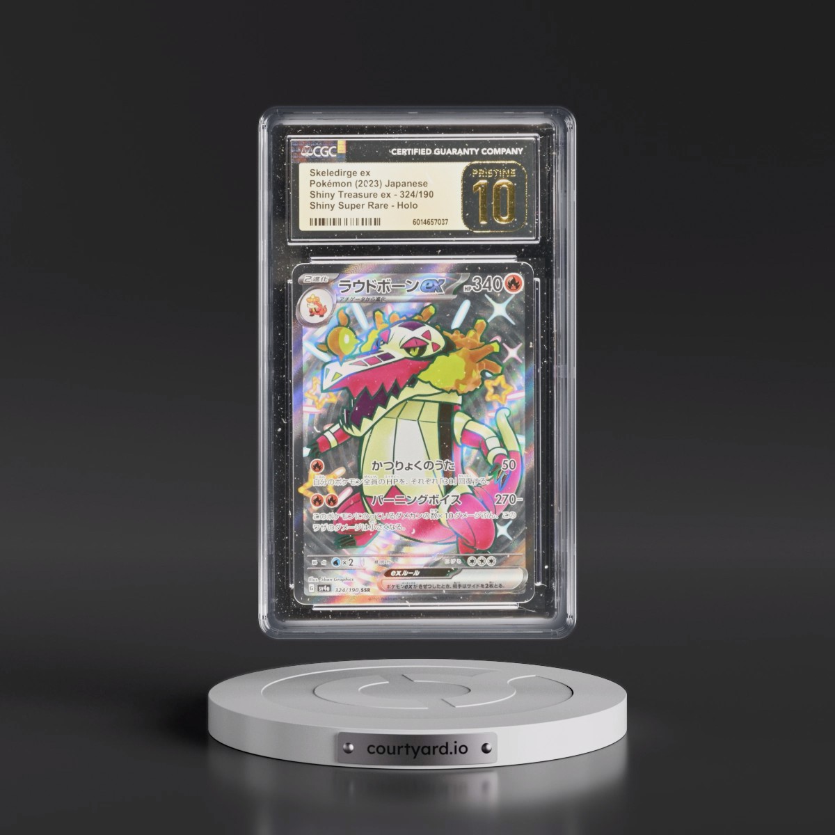 2023 Shiny Treasure ex #324/190 Skeledirge ex - Shiny Super Rare Holo (CGC 10 PRISTINE)