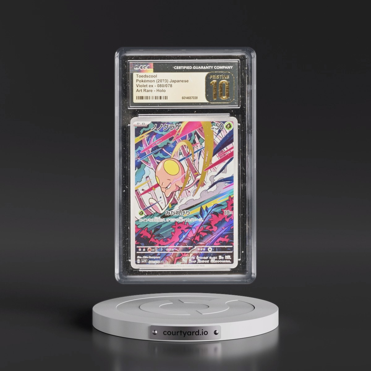 2023 Pokémon Sv1v-Violet EX #080 Toedscool - Art Rare (CGC 10 PRISTINE)