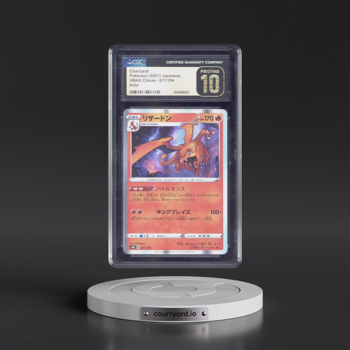 2021 VMAX Climax #017/184 Charizard - Line Holo (CGC 10 PRISTINE)