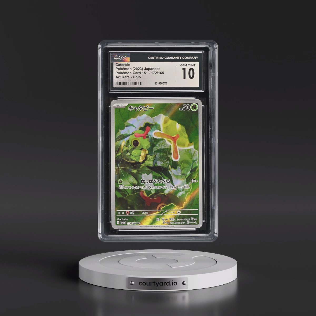2023 Pokémon Card 151 #172/165 Caterpie - Art Rare Holo (CGC 10 GEM MINT)