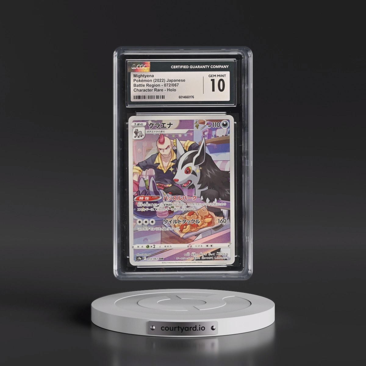 2022 Battle Region #072/067 Mightyena - Character Rare Holo (CGC 10 GEM MINT)