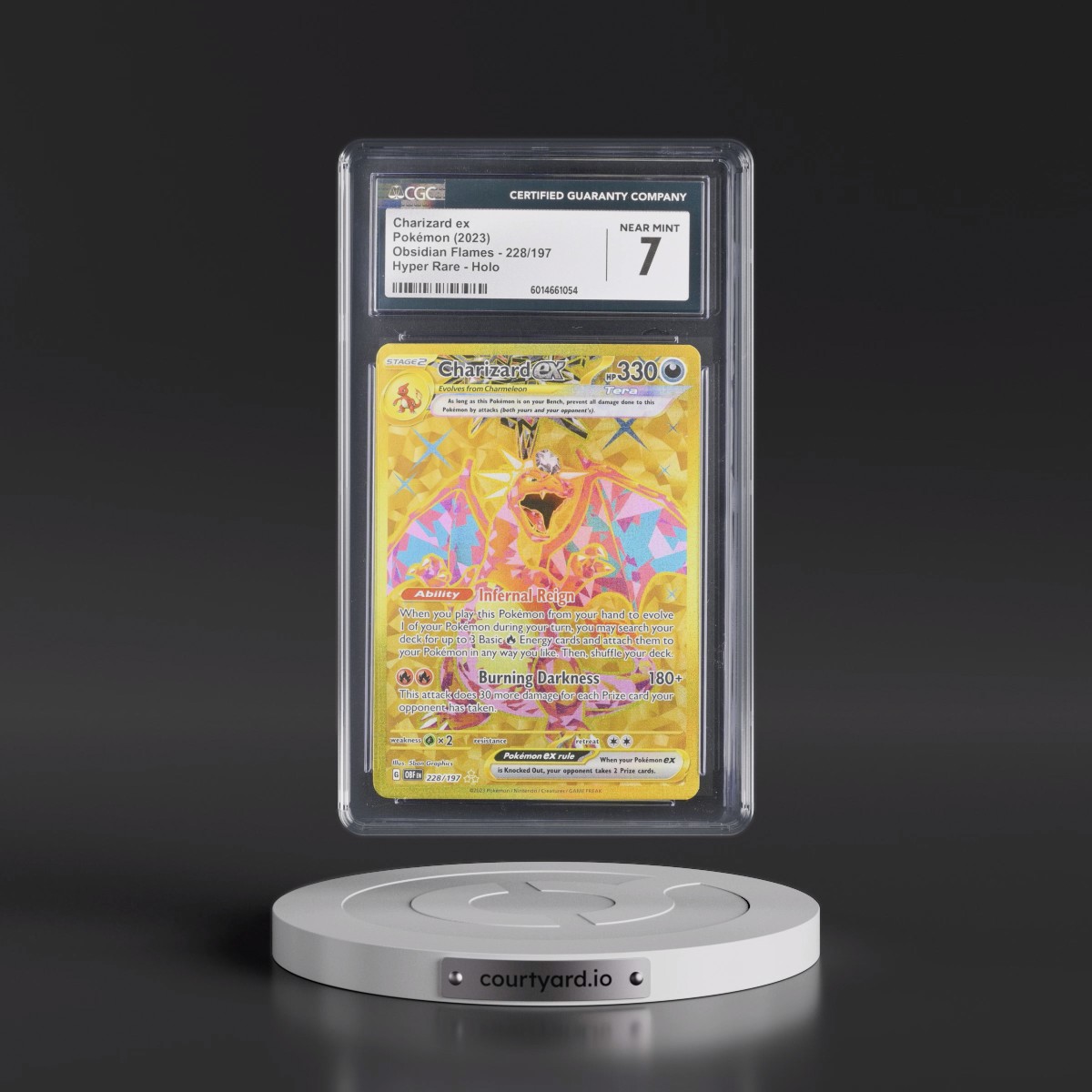 2023 Obsidian Flames - OBF EN #228/197 Charizard ex - Hyper Rare Holo (CGC 7 NM)