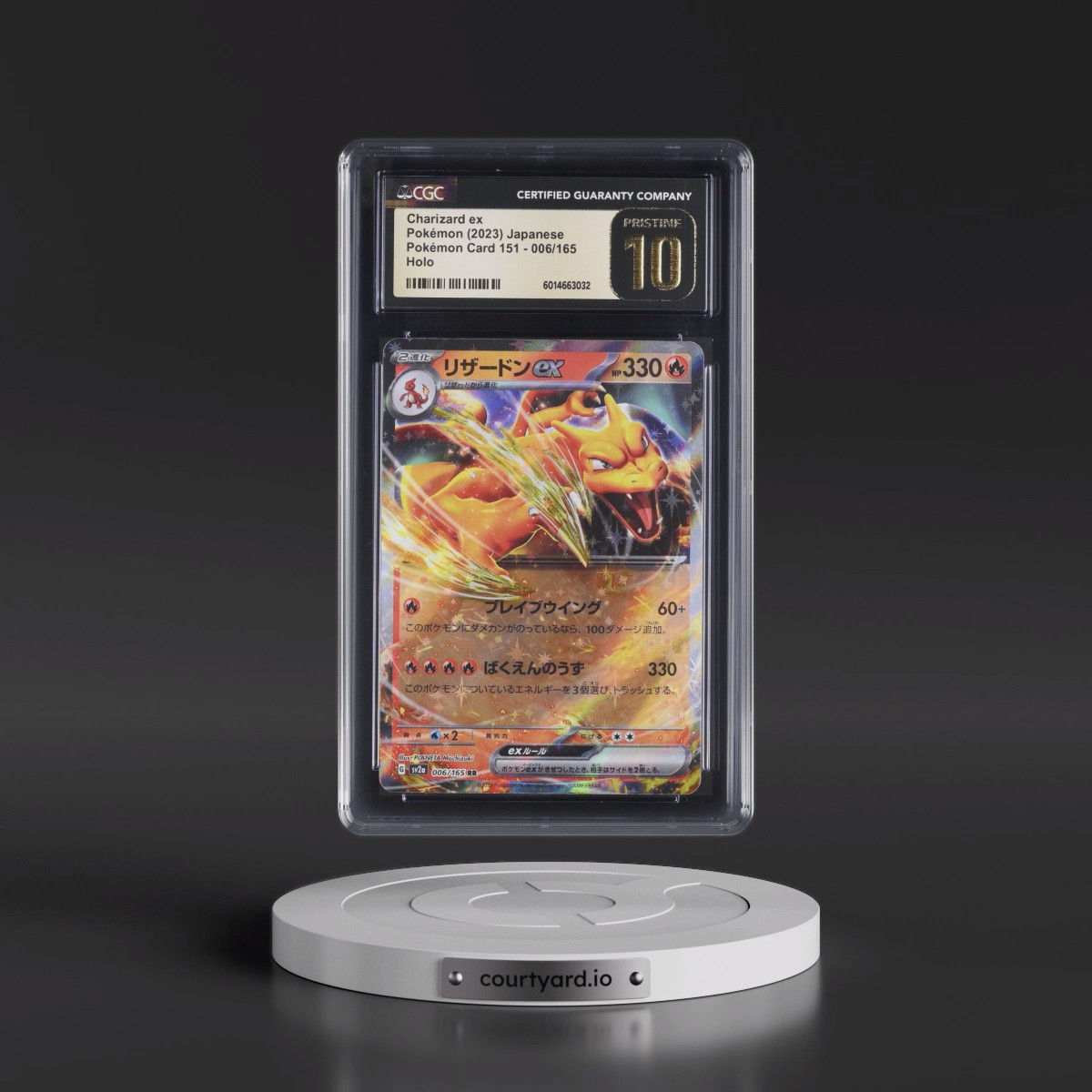 2023 Pokémon Card 151 #006/165 Charizard ex - Holo (CGC 10 PRISTINE)