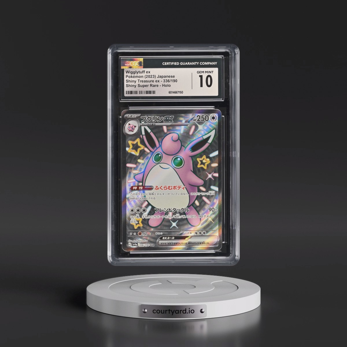 2023 Shiny Treasure ex #336/190 Wigglytuff ex - Shiny Super Rare Holo (CGC 10 GEM MINT)