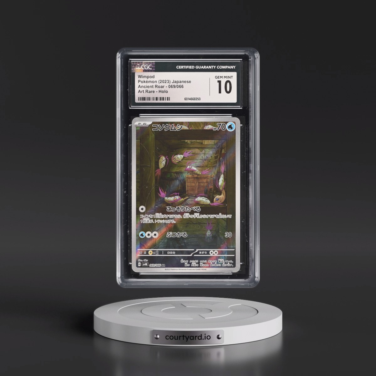 2023 Pokémon Sv4k-Ancient Roar #069 Wimpod - Art Rare (CGC 10 GEM MINT)