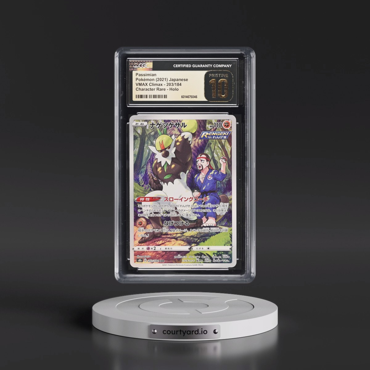 2021 VMAX Climax #203/184 Passimian - Character Rare Holo (CGC 10 PRISTINE)