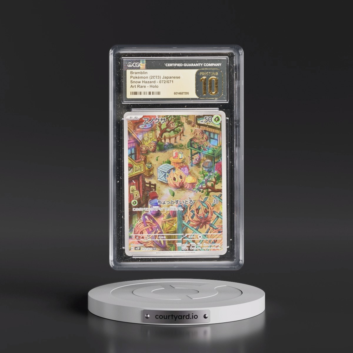 2023 Pokémon Sv2p-Snow Hazard #072 Bramblin - Art Rare (CGC 10 PRISTINE)