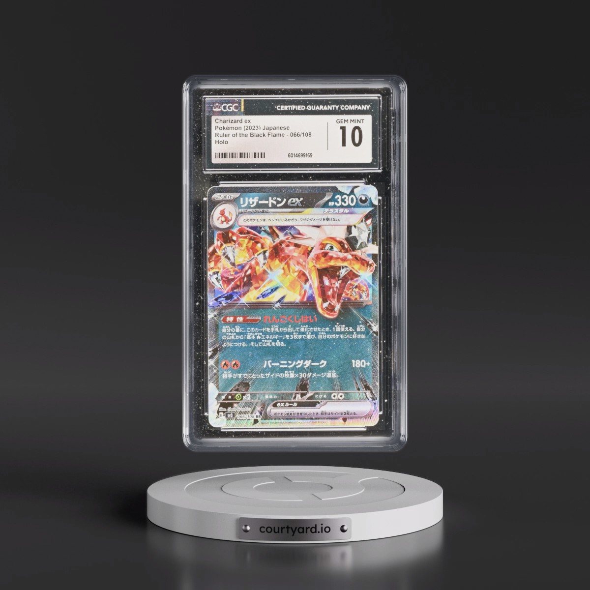 2023 Ruler of the Black Flame #066/108 Charizard ex - Holo (CGC 10 GEM MINT)