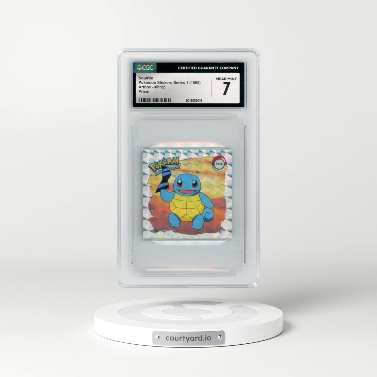 1999 Pokémon Stickers Series 1 (Artbox) - English #Pr22 Squirtle - Prism (CGC 7 NM)
