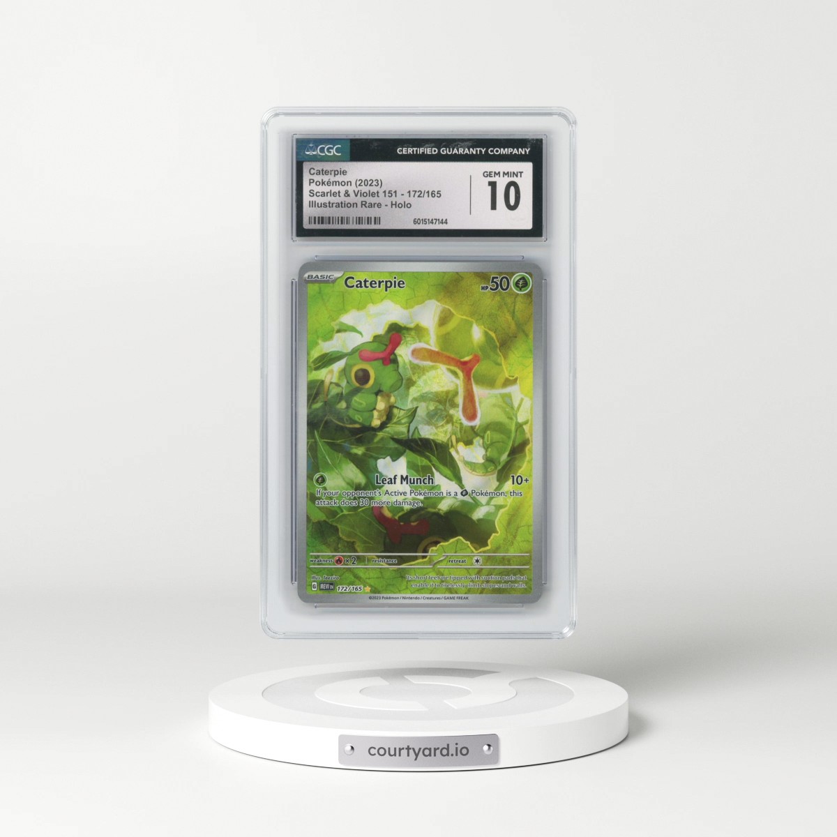 2023 Scarlet & Violet 151 - MEW EN #172/165 Caterpie - Illustration Rare (CGC 10 GEM MINT)