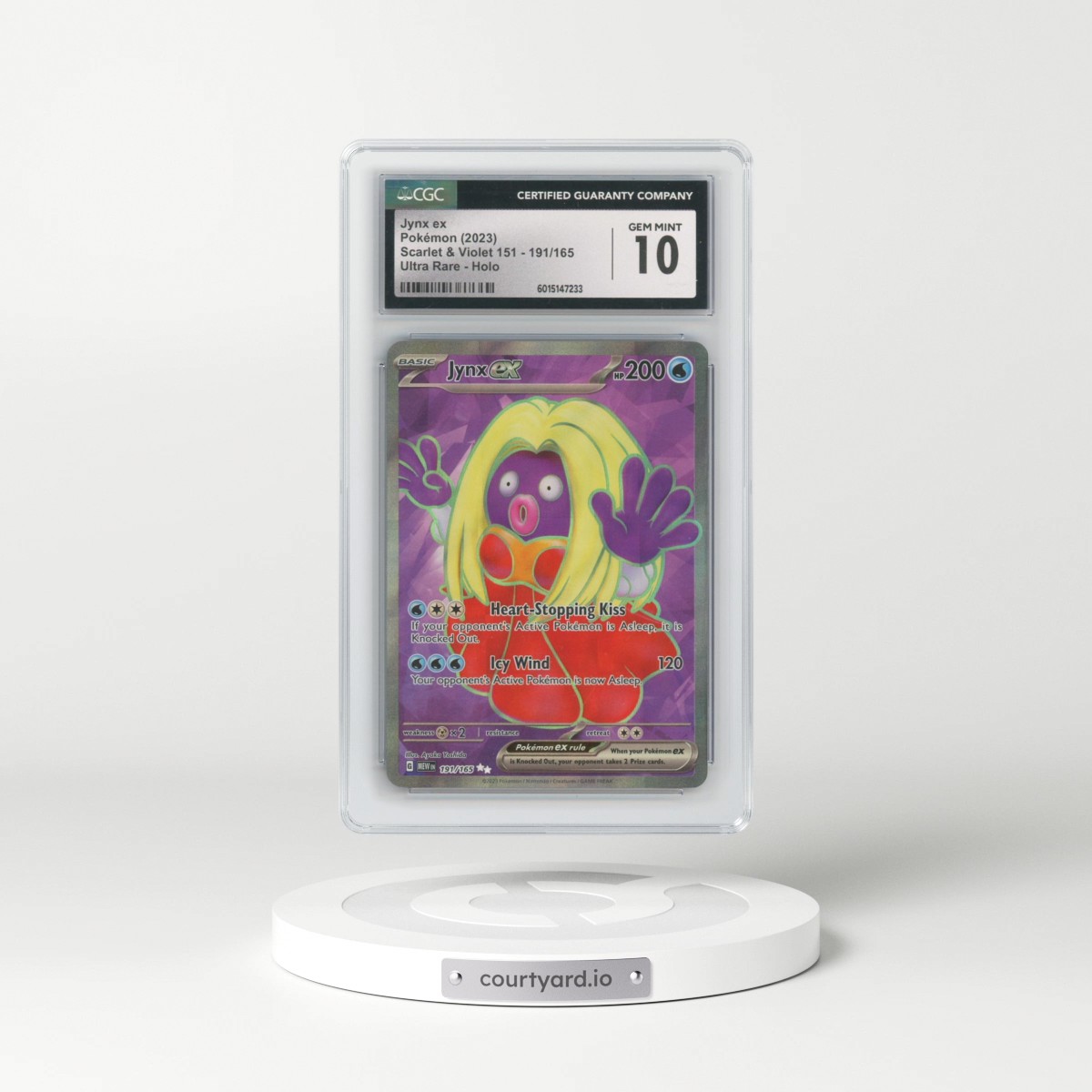 2023 Scarlet & Violet 151 - MEW EN #191/165 Jynx ex - Ultra Rare (CGC 10 GEM MINT)