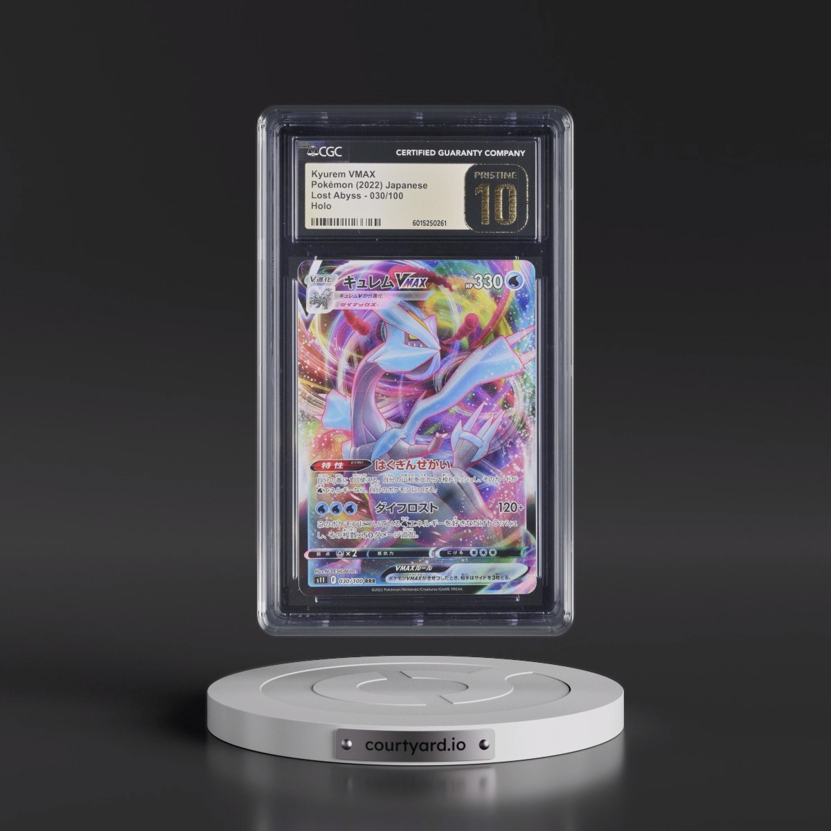 2022 Lost Abyss #030/100 Kyurem VMAX - Holo (CGC 10 PRISTINE)