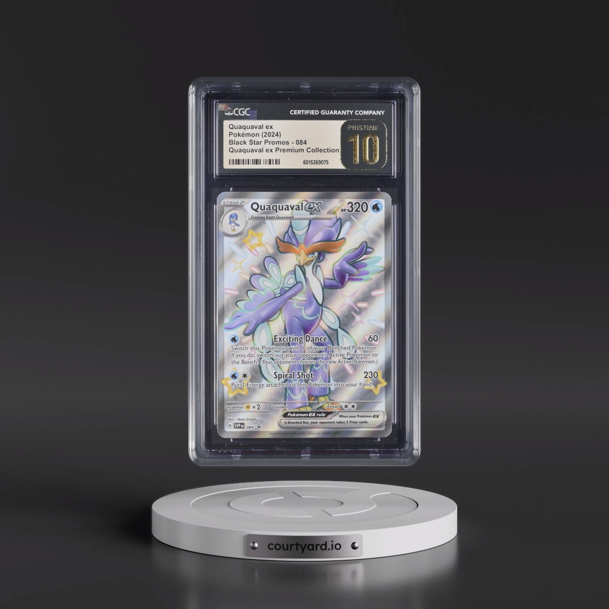 2023 Black Star Promos - Scarlet & Violet SVP EN #084 Quaquaval ex - Quaquaval ex Premium Collection Holo (CGC 10 PRISTINE)