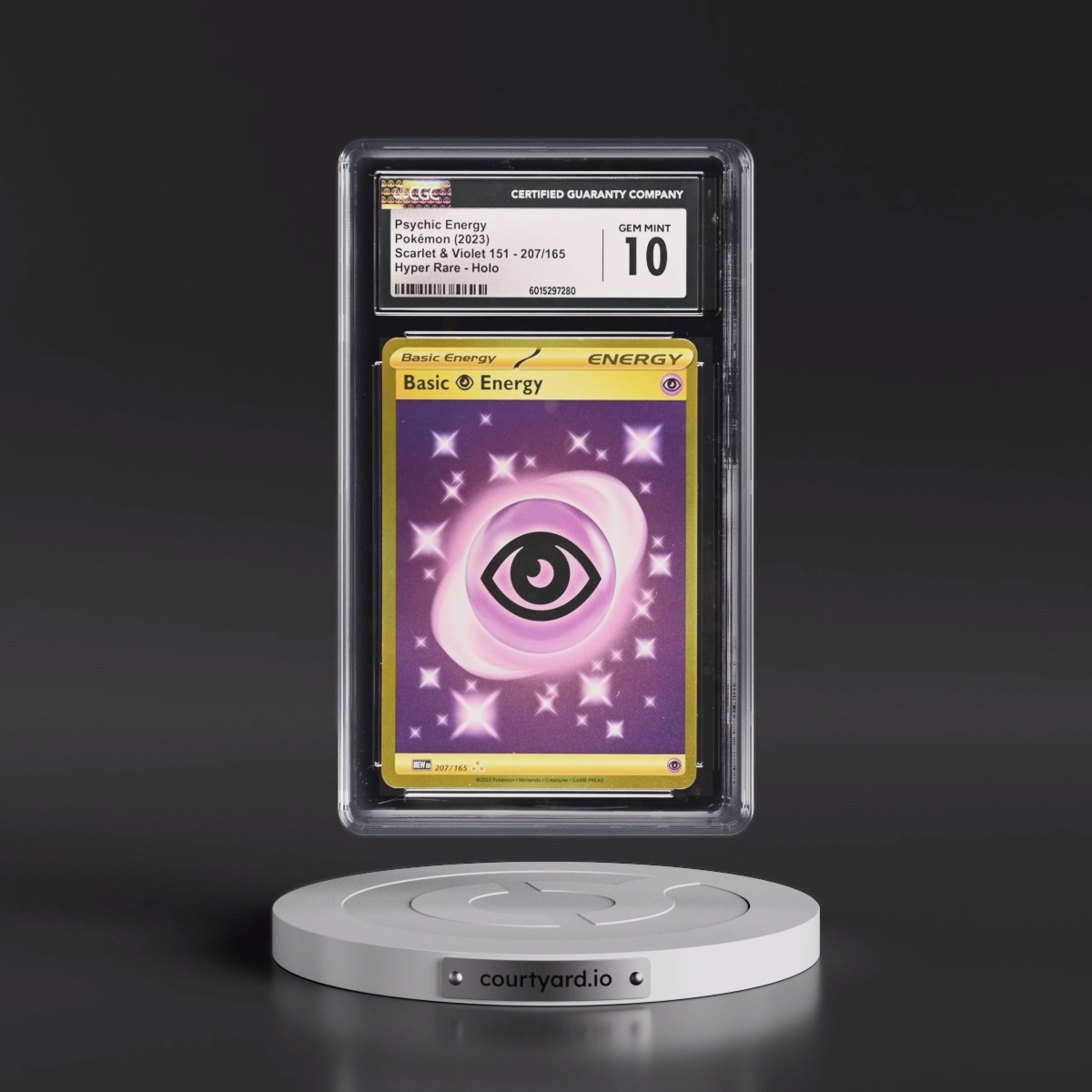 2023 Scarlet & Violet 151 - MEW EN #207/165 Psychic Energy - Hyper Rare Holo (CGC 10 GEM MINT)