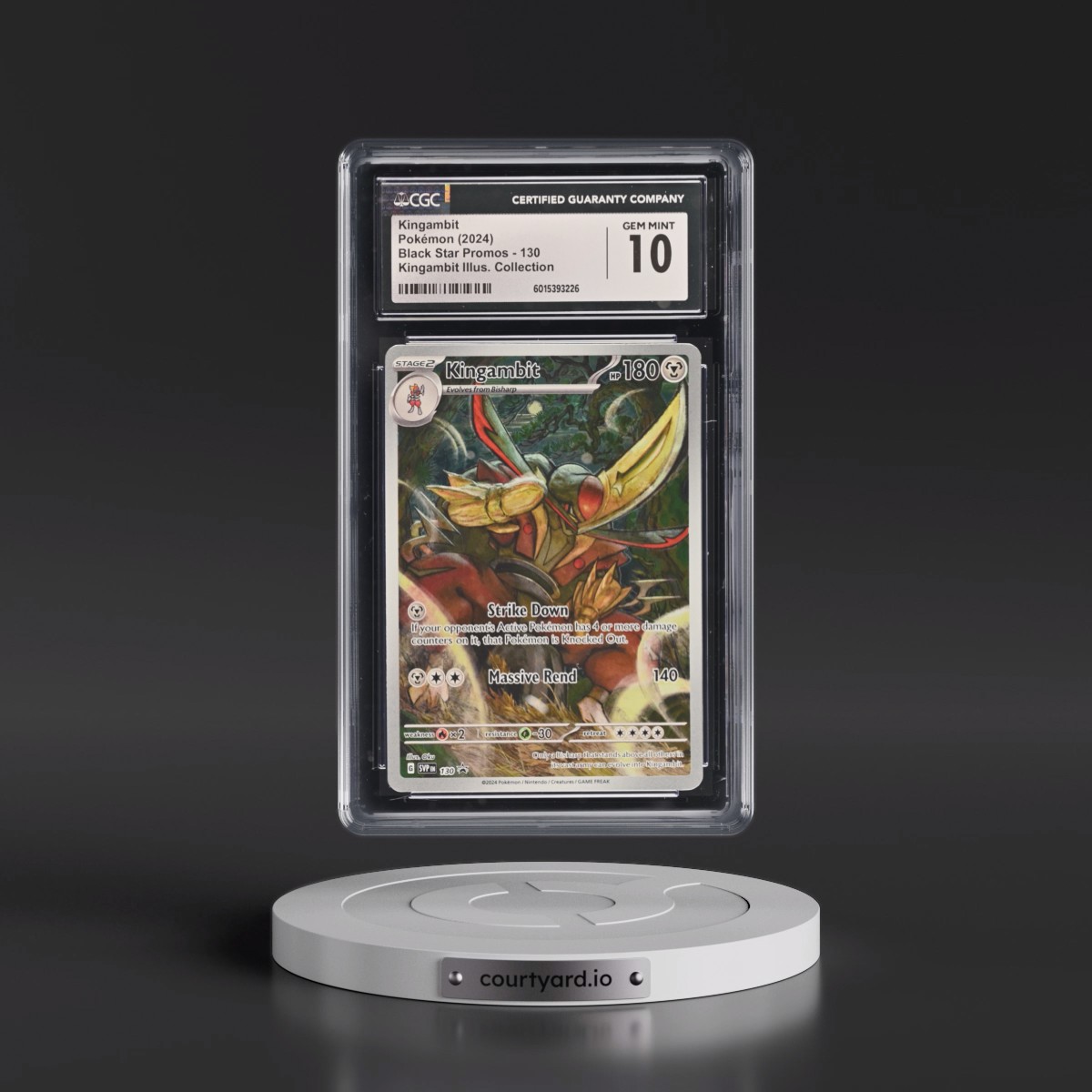2023 Black Star Promos - Scarlet & Violet SVP EN #130 Kingambit - Kingambit Illus. Collection (Holo) (CGC 10 GEM MINT)
