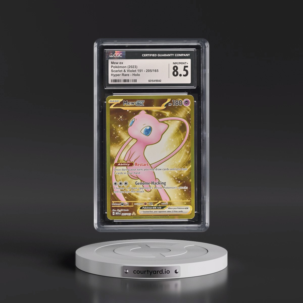2023 Scarlet & Violet 151 - MEW EN #205/165 Mew ex - Hyper Rare Holo (CGC 8.5 NM-MT+)