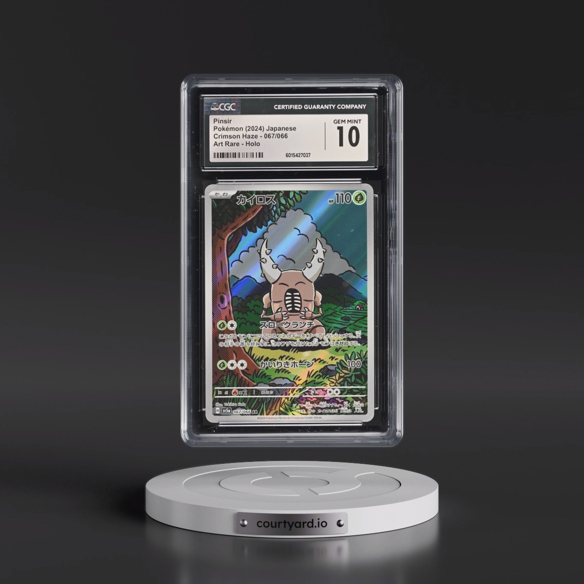 2024 Crimson Haze #067/066 Pinsir - Art Rare Holo (CGC 10 GEM MINT)