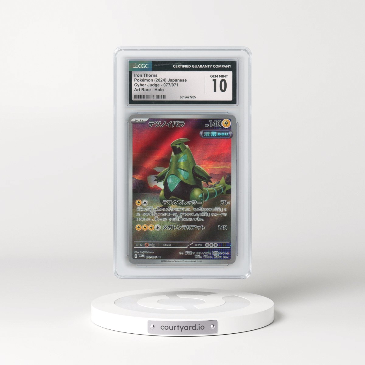2024 Cyber Judge #077/071 Iron Thorns - Art Rare (CGC 10 GEM MINT)