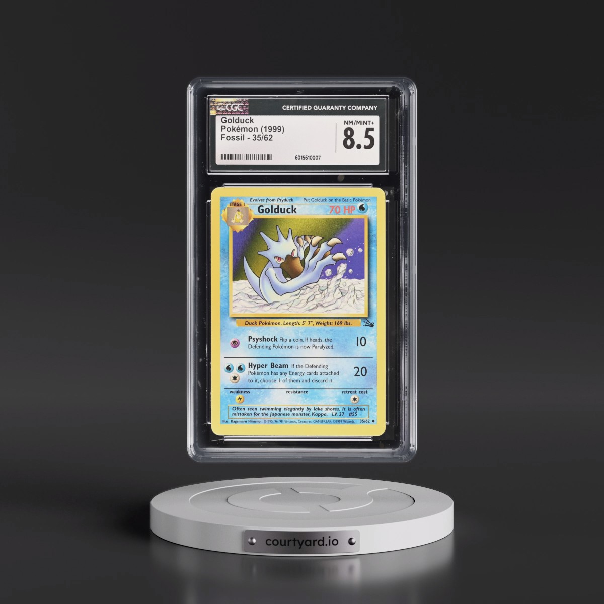 1999 Fossil #35/62 Golduck (CGC 8.5 NM-MT+)