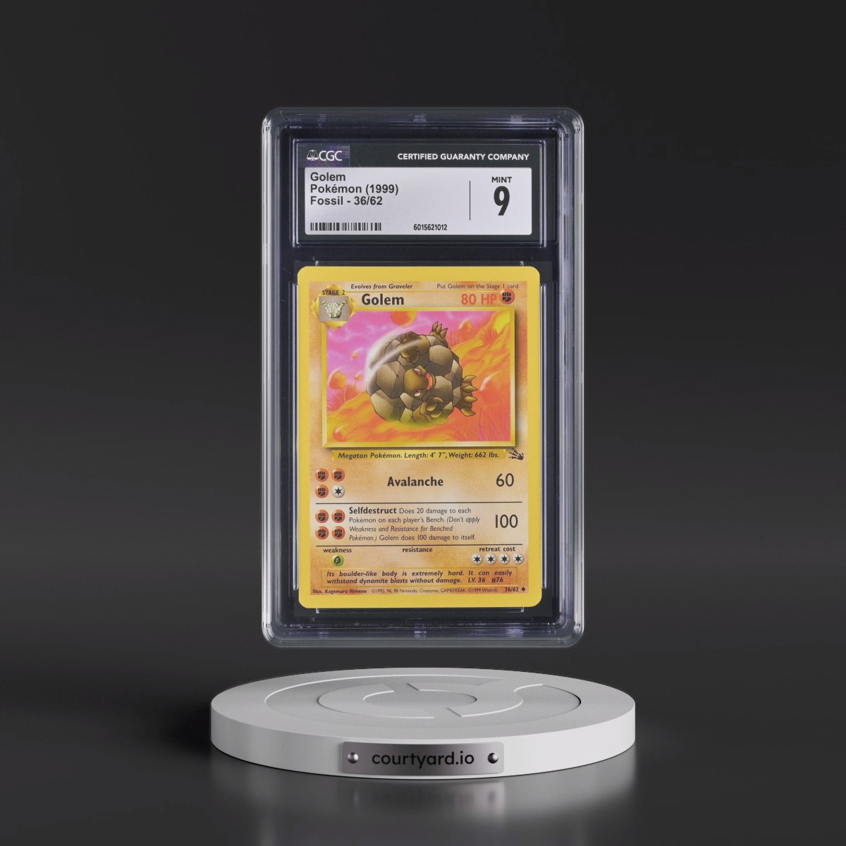 1999 Fossil #36/62 Golem (CGC 9 MINT)