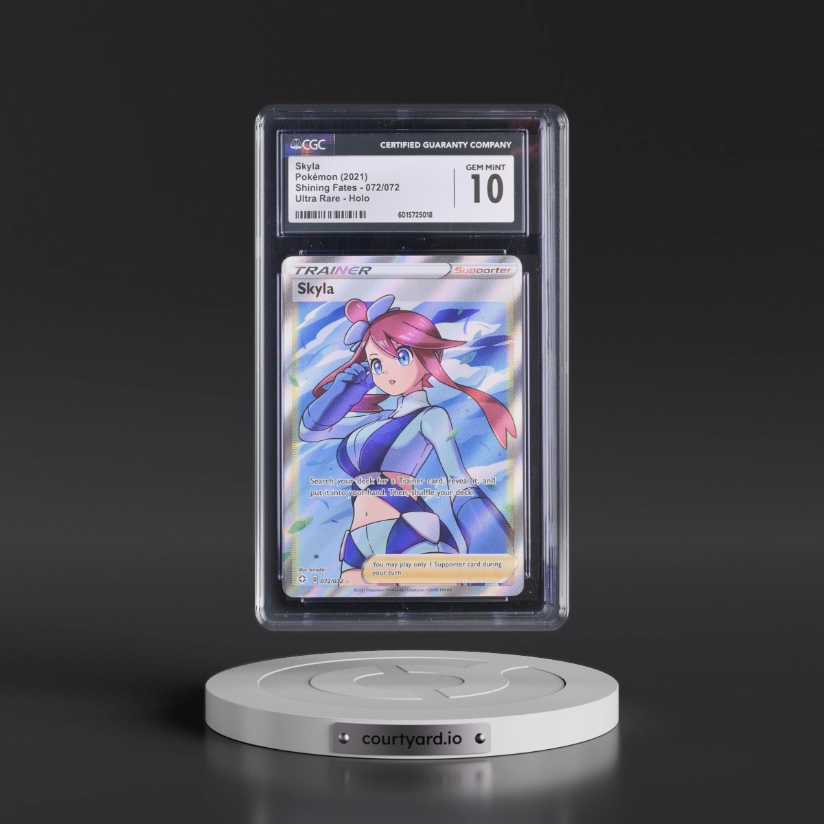 2021 Shining Fates #072/072 Skyla - Ultra Rare Holo (CGC 10 GEM MINT)