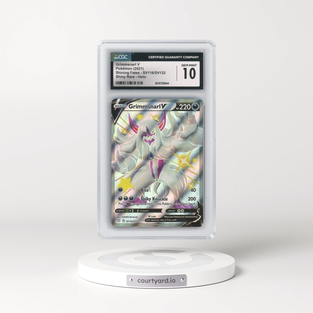 2021 Shining Fates #SV116/SV122 Grimmsnarl V - Shiny Vault Holo (CGC 10 GEM MINT)
