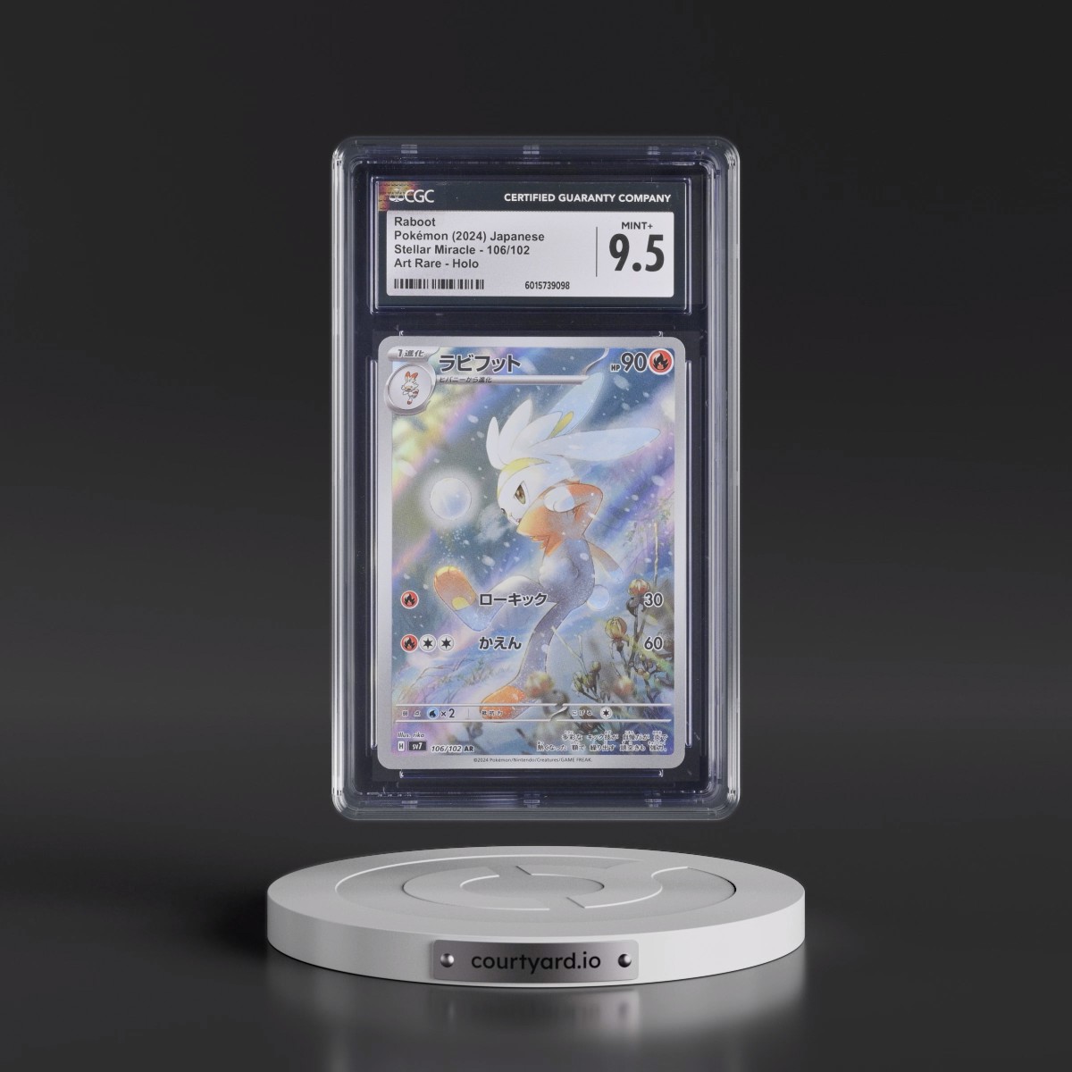 2024 Stellar Miracle #106/102 Raboot - Art Rare Holo (CGC 9.5 MINT+)