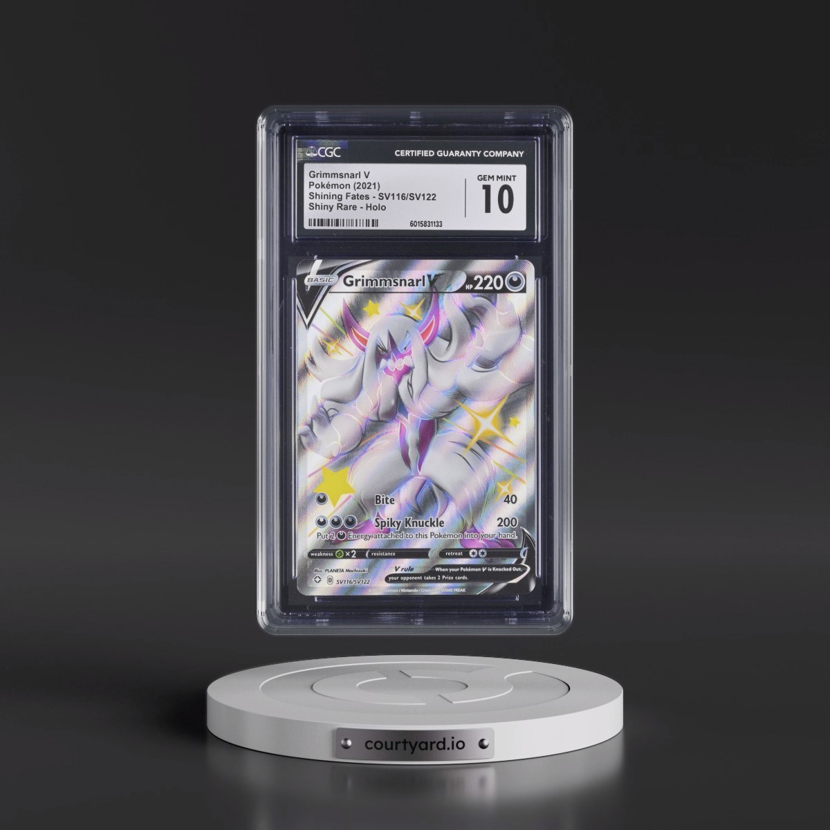 2021 Shining Fates #SV116/SV122 Grimmsnarl V - Shiny Vault Holo (CGC 10 GEM MINT)