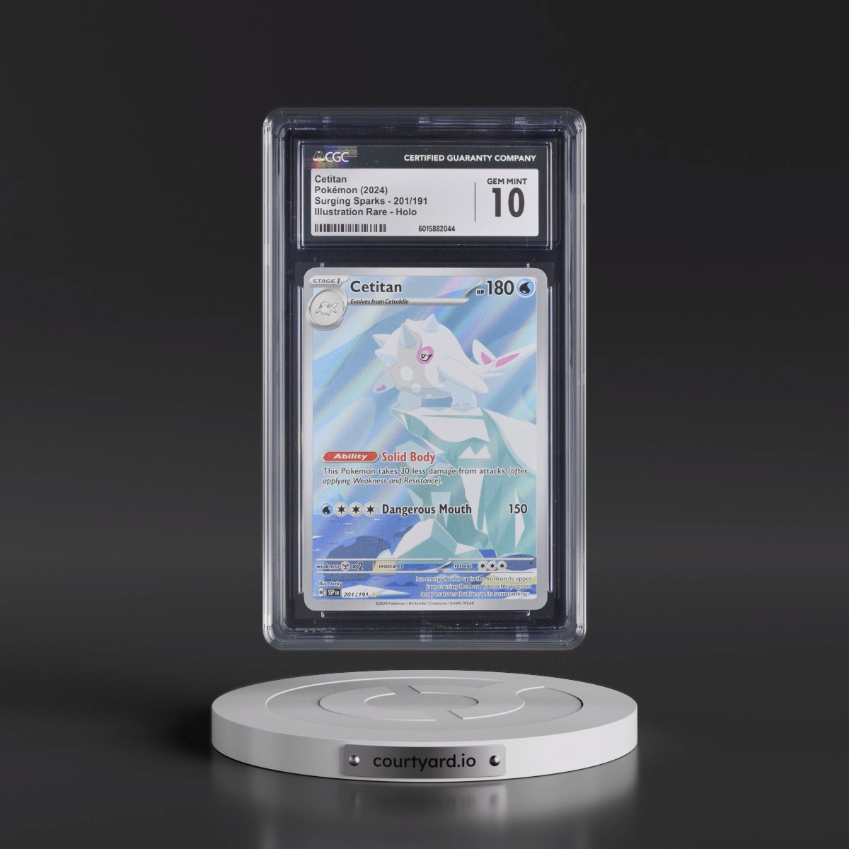 2024 Surging Sparks - SSP EN #201/191 Cetitan - Illustration Rare Holo (CGC 10 GEM MINT)