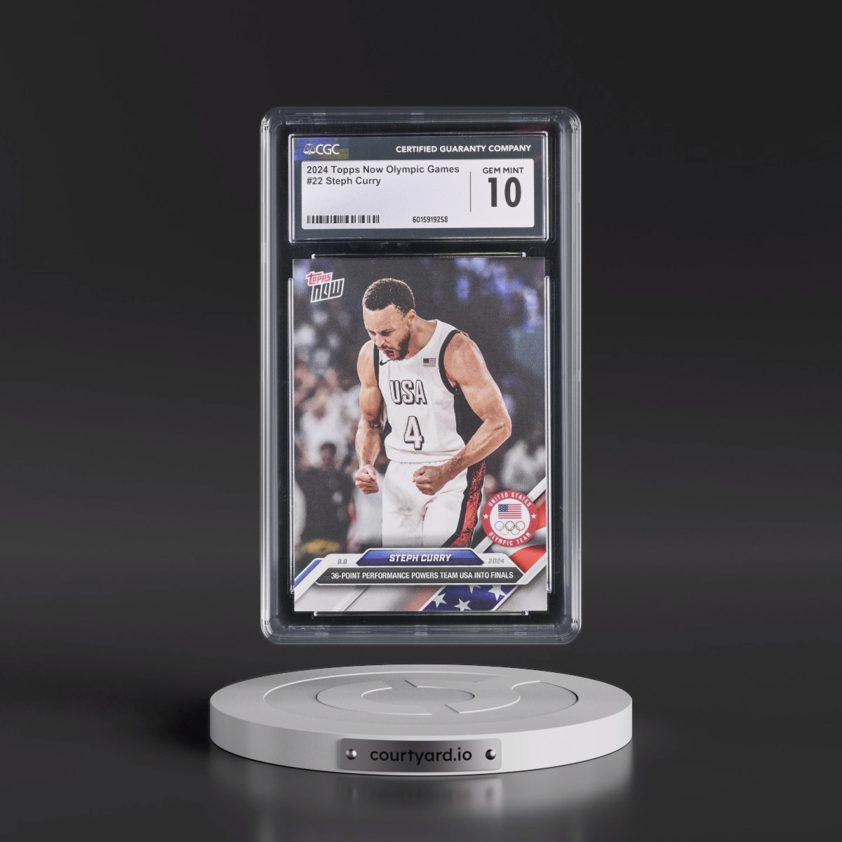 2024 Topps Now Olympic Games #22 Steph Curry (CGC 10 GEM MINT)