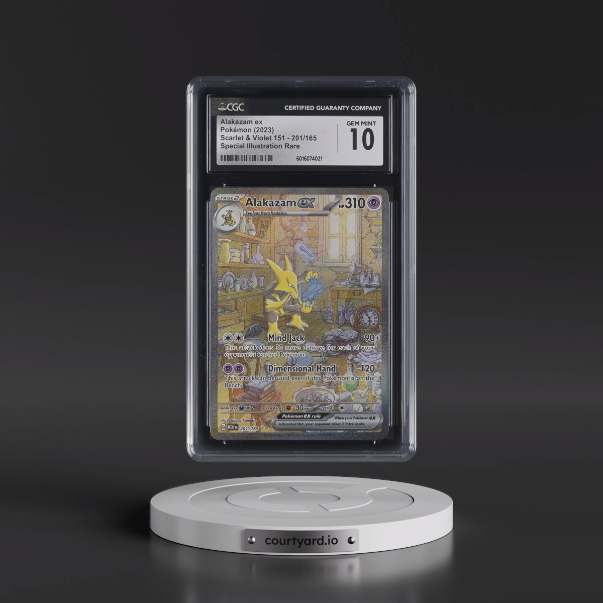 2023 Scarlet & Violet 151 - MEW EN #201/165 Alakazam ex - Special Illustration Rare (Holo) (CGC 10 GEM MINT)