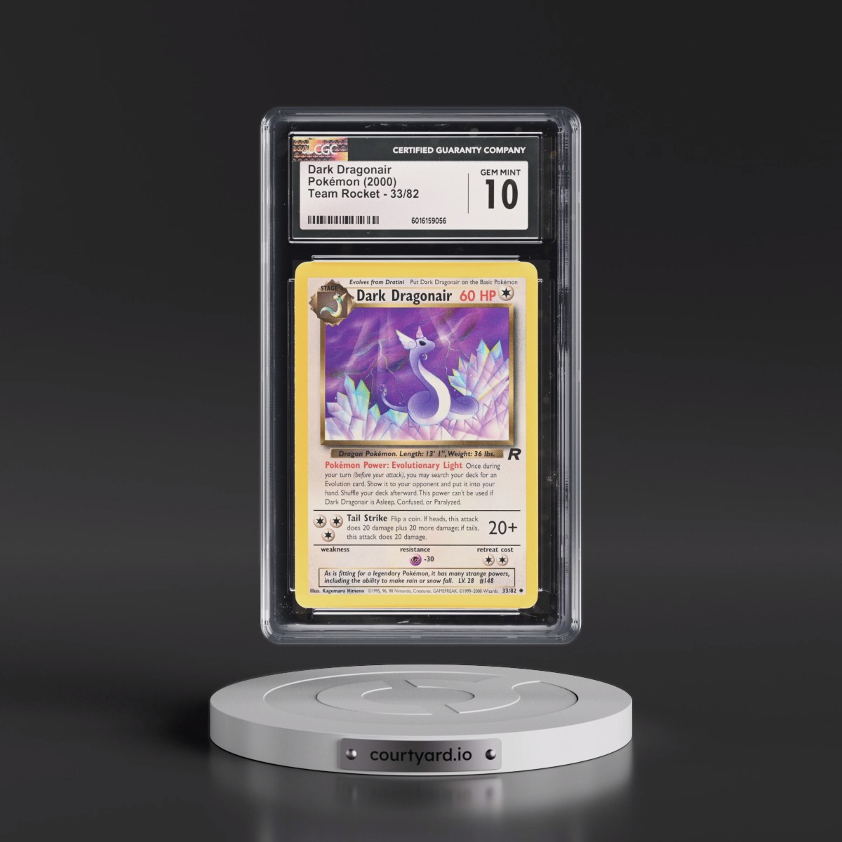 1999 Team Rocket #33/82 Dark Dragonair (CGC 10 GEM MINT)