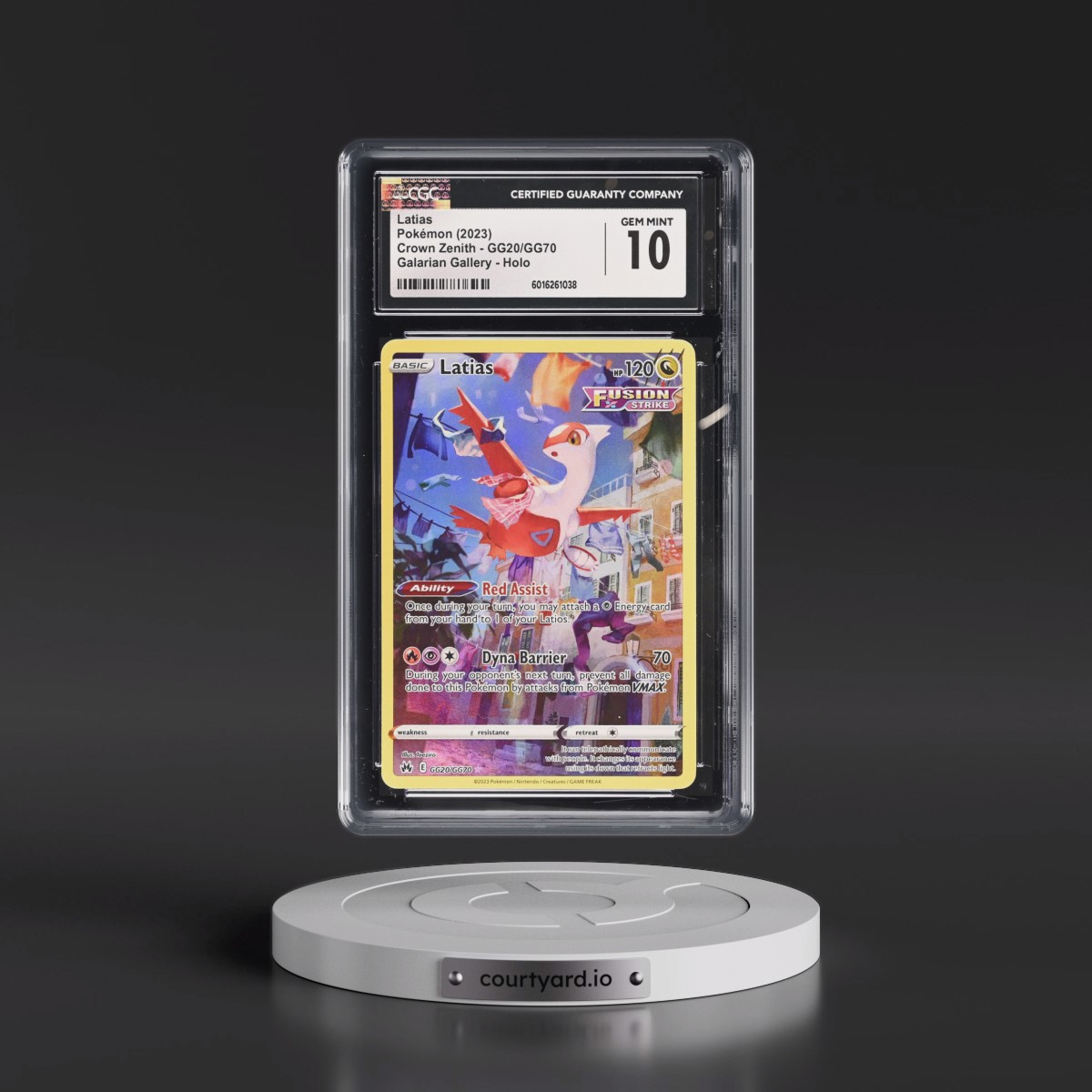 2023 Crown Zenith #GG20/GG70 Latias - Galarian Gallery Holo (CGC 10 GEM MINT)