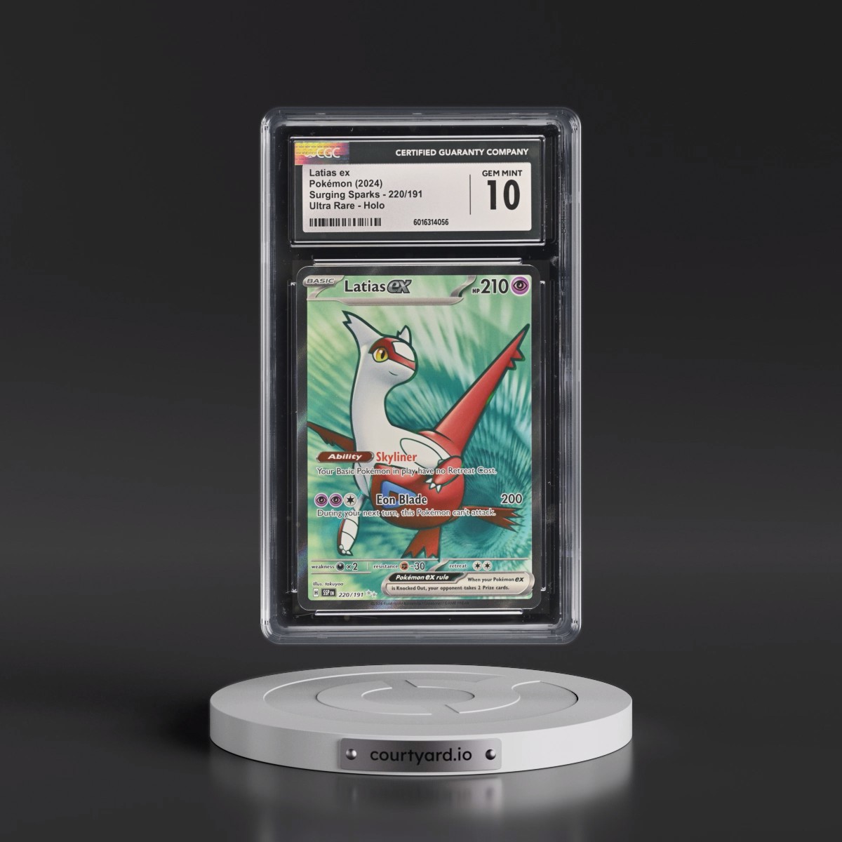 2024 Surging Sparks - SSP EN #220/191 Latias ex - Ultra Rare Holo (CGC 10 GEM MINT)