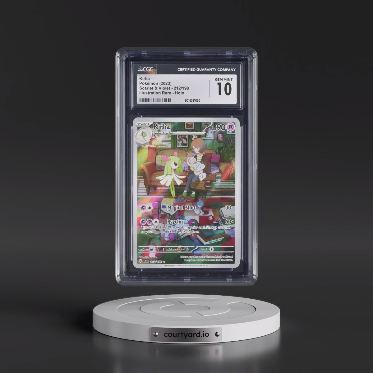 2023 Scarlet & Violet #212/198 Kirlia - Illustration Rare Holo (CGC 10 GEM MINT)