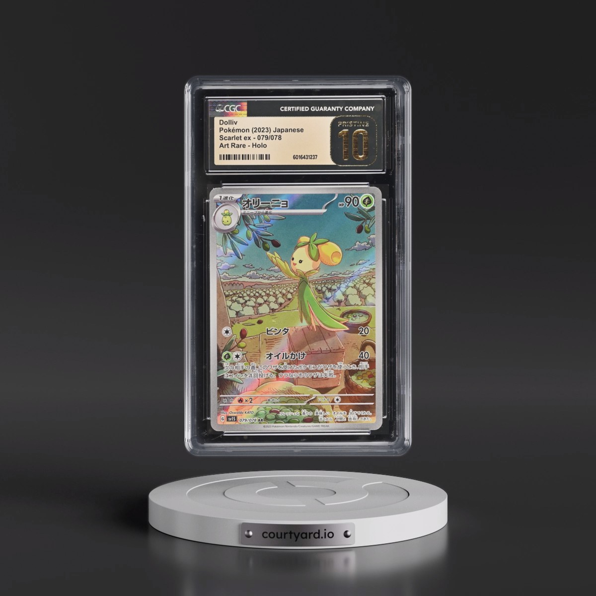 2023 Scarlet ex #079/078 Dolliv - Art Rare (CGC 10 PRISTINE)