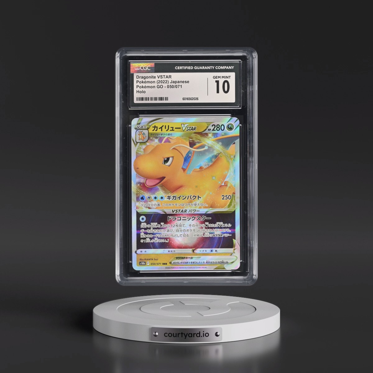 2022 Pokémon GO #050/071 Dragonite VSTAR - Holo (CGC 10 GEM MINT)