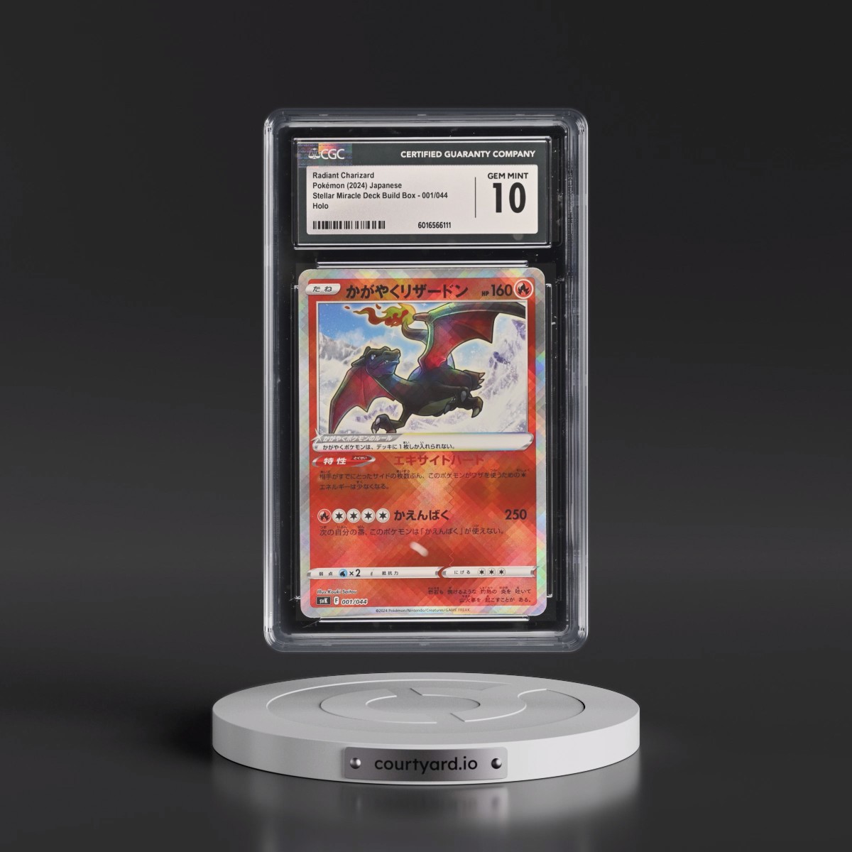 2024 Pokémon Svk-Stellar Miracle Deck Build Box #001 Radiant Charizard - Holo (CGC 10 GEM MINT)