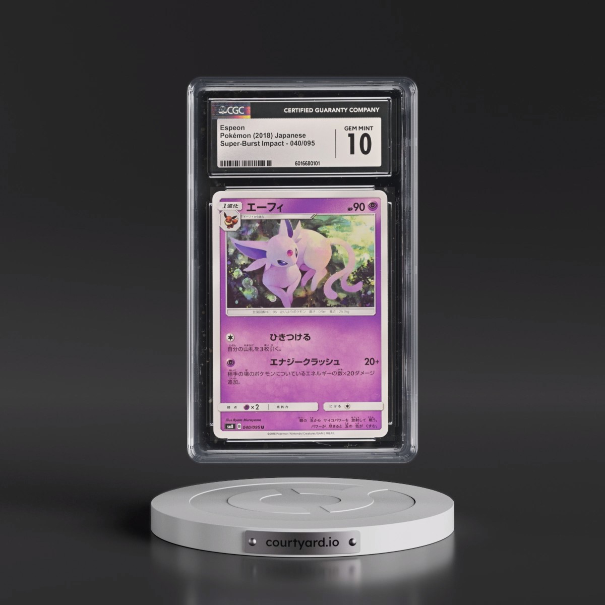 2018 Super-Burst Impact #040/095 Espeon (CGC 10 GEM MINT)