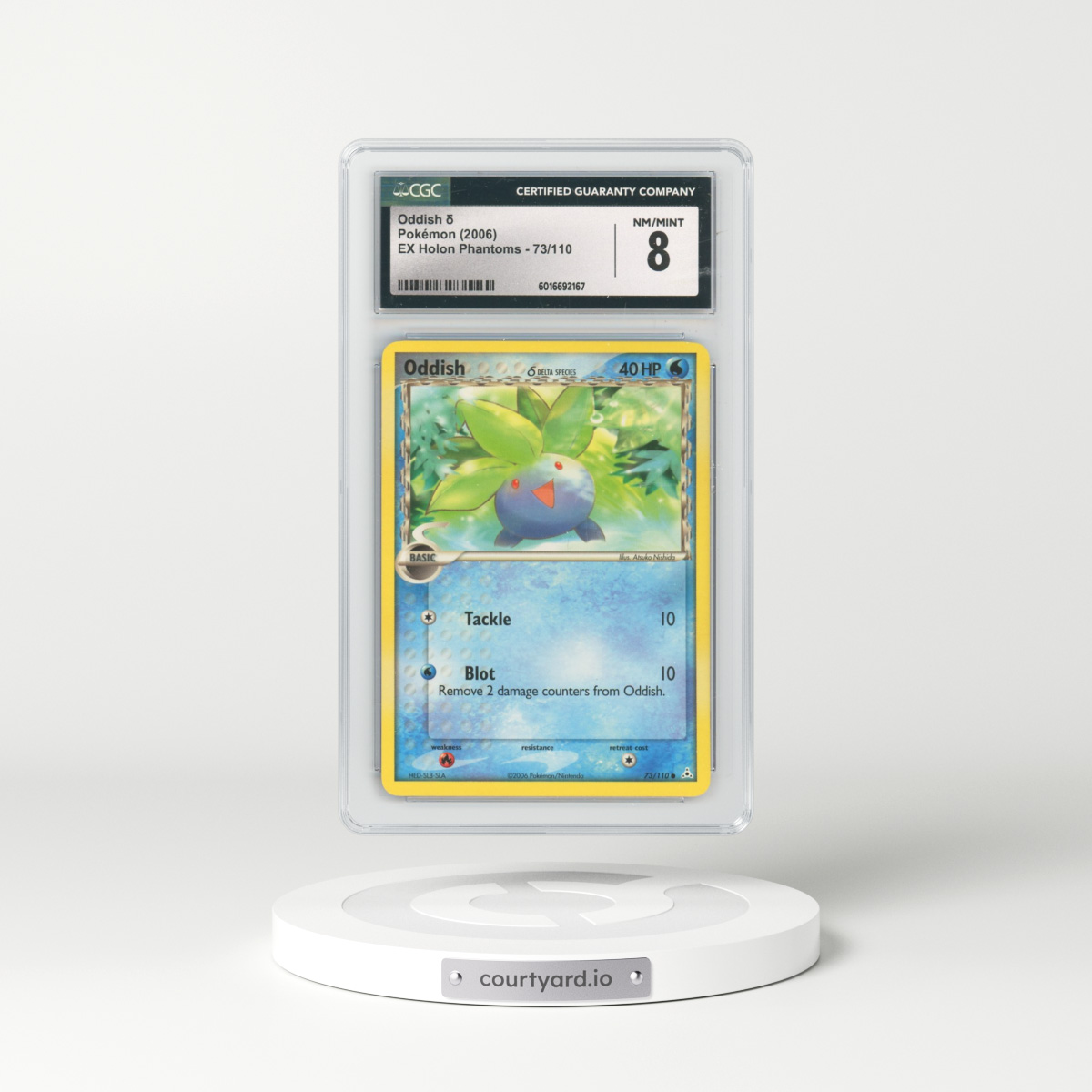 2006 EX Holon Phantoms #73/110 Oddish δ (CGC 8 NM-MT)