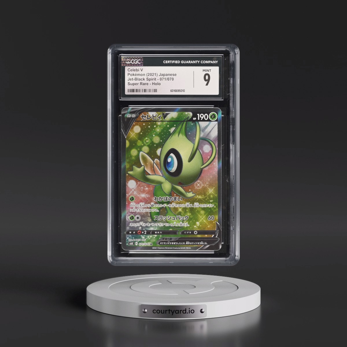2021 Jet-Black Spirit #071/070 Celebi V - Super Rare Holo (CGC 9 MINT)