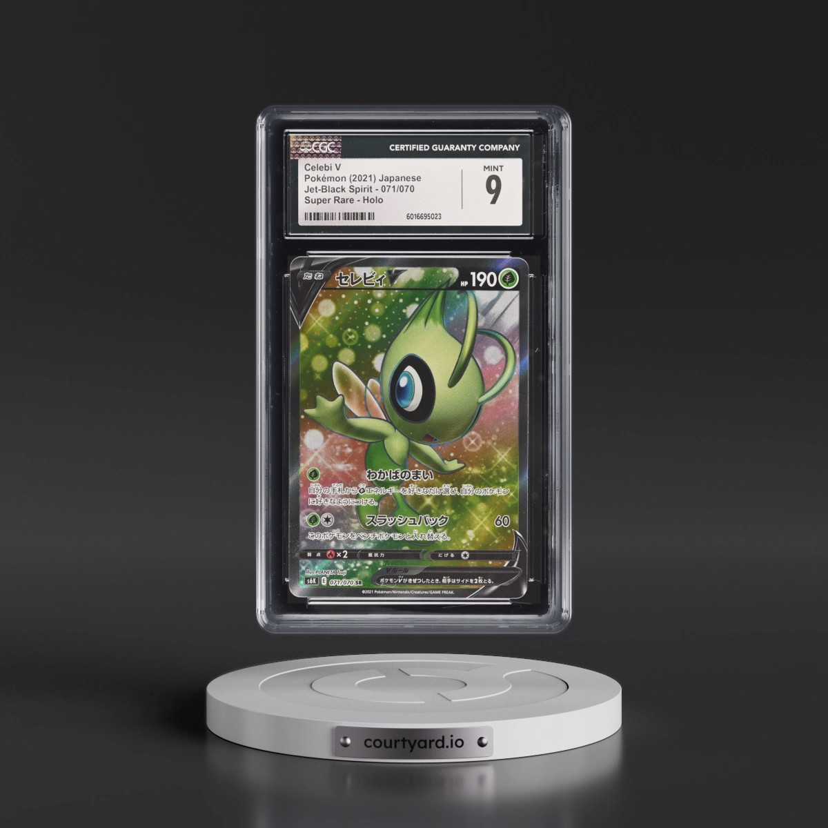 2021 Jet-Black Spirit #071/070 Celebi V - Super Rare Holo (CGC 9 MINT)