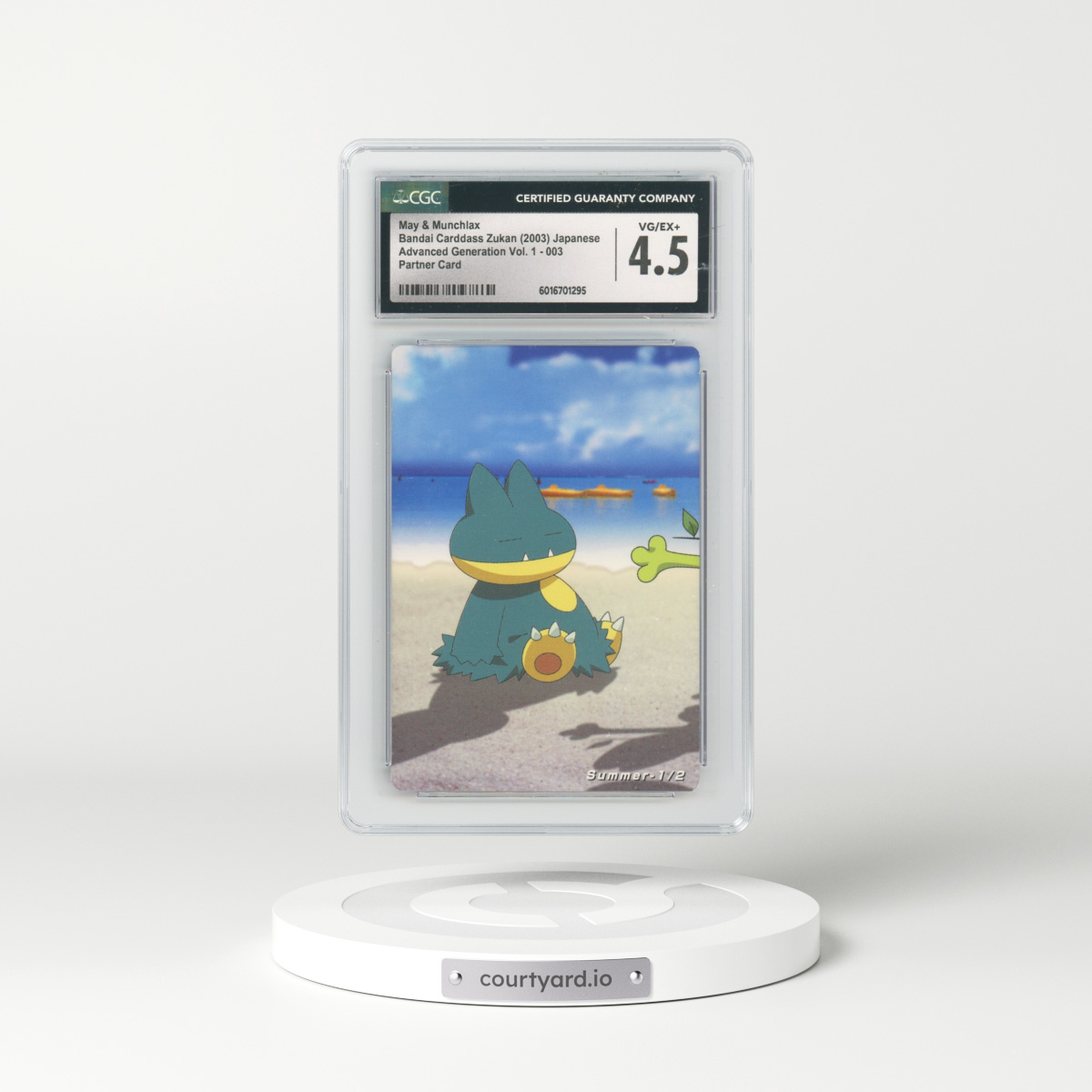 2003 Advanced Generation Vol. 1 #003 May & Munchlax - Partner Card (CGC 4.5 VG-EX+)